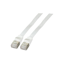 EFB RJ45 Flachpatchkabel U/FTP, Cat.6A, PVC, 3m, weiß (K5545WS.3) kábel és adapter