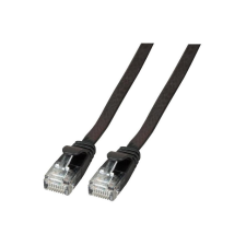 EFB RJ45 Flachpatchkabel U/UTP, Cat.6A, PVC, 5m, schwarz (K8107SW.5) kábel és adapter