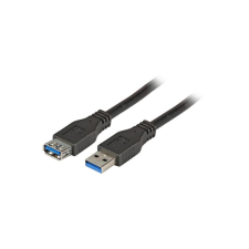 EFB USB-A apa - USB-A anya 3.0 Hosszabbító kábel - Fekete (3m) kábel és adapter