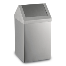 EFORMETAL Rozsdamentes billenőfedeles szemetes, 80 literes, matt szemetes