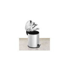 EFORMETAL Rozsdamentes pedálos szemetes, záródás csillapítóval, 5L, fényes szemetes