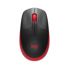 Egér, vezeték nélküli, optikai, USB, LOGITECH, "M190", piros egér