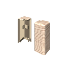 Egger Szegélyléc Külső sarkok Hamu bézs 2 darab élvédő, sín, szegélyelem