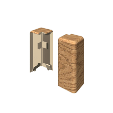 Egger Szegélyléc Külső sarkok Tölgy toffee 2 darab élvédő, sín, szegélyelem