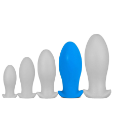 EggPlay Saurus Egg XL – prémium szilikon análPlug, kék anál