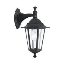 EGLO 22467 Kült.fali le E27 1x60W fekete Laterna4 kültéri világítás
