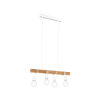 EGLO 33164 függeszték E27 4x60W fehér/tölgy Townshend