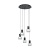 EGLO 39727 LED függ GU10 5x5W fek/átl Molineros