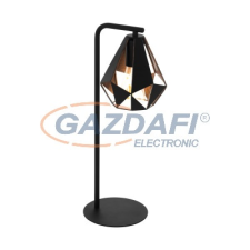 EGLO 43058 Asztali lámpa E27 1x60W fekete/vörösréz Carlton4 világítás