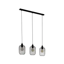 EGLO 43333 Függeszték E27 3x60W fekete Wrington világítás