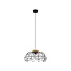 EGLO 43364 Függeszték E27 1x60W fekete/fa Padstow