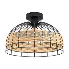EGLO 43398 MennyezetiE27 1x60Wfekete/rattanAnwick világítás