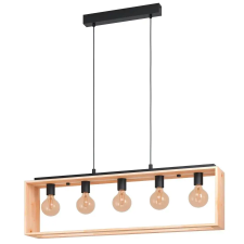 EGLO 43414 FüggesztékE27 5x40Wfekete/faFamborough világítás
