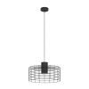 EGLO 43628 Függ E27 1x40W 48cm fekete Milligan