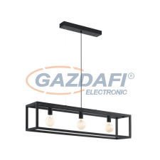 EGLO 49564 függeszték E27 3x60W fekete Elswick világítás