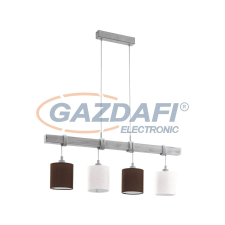EGLO 49927 függeszték E27 4x60W fehér/barna Townshend2 világítás