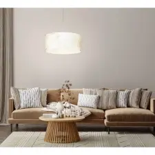  EGLO 900635 függeszték 1xE27 fehér/ar.minta Bucamaranga világítás