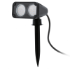 EGLO 93385 outdoor-LED-earth-spear-lamp 2-light GU10-LED 3W, black - IP44