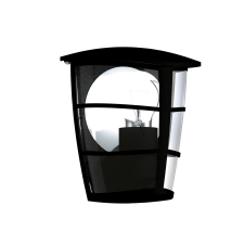 EGLO 93407 outdoor-WL 1-light E27 60W, black/clear 'ALORIA' kültéri világítás