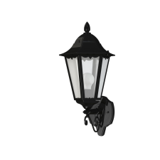 EGLO 93457 outdoor wall lamp, black-silver, upwards kültéri világítás