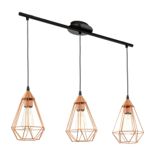 EGLO 94195 függeszték E27 3x60W réz színű Tarbes világítás