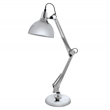 EGLO 94702 BORGILLIO íróasztali lámpa, króm színben, MAX 1X40W teljesítménnyel, E27-es foglalattal, zsinórkapcsolóval, IP20 védettséggel ( EGLO 94702 ) világítás