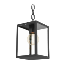 EGLO 94788 Kültéri függeszték E27 1x60W fekete/üveg Alamonte1 kültéri világítás