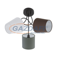 EGLO 95192 mennyezeti E14 3x40W fekete/színes burák Almeida világítás