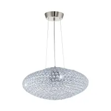 EGLO 95287 Függeszték E27 3x60W króm/kristály Clemente világítás