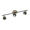 EGLO 95484 LED fali/ mennyezeti GU10 3x3,3W fekete/arany Nocito
