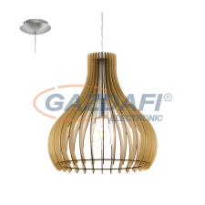 EGLO 96258 Függeszték E27 1x60W 38cm juhar Tindori világítás