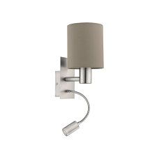 EGLO 96478 - LED Fali lámpa PASTERI 1xE27/40W+LED/3,5W bézs világítás