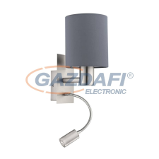 EGLO 96479 Fali E27 40W+3,5W LED matt nikkel/szürke Pasteri világítás