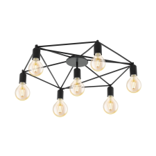 EGLO 97904 - Csillár STAITI 7xE27/60W/230V fekete világítás