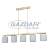 EGLO 98591 Függeszték E27 5x28W fa/fehér Castralvo