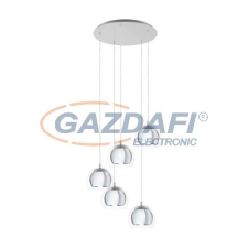 EGLO 98596 Függeszték E27 5x28W króm Rocamar1 világítás