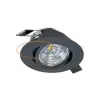 EGLO 98609 LED süllyesztett spot lámpa 6W 2700K 8,8cm billenthető feketeSALICETO