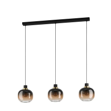 EGLO 99615 Függeszték E27 3x40W fek/barna Oilella világítás