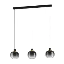 EGLO 99617 Függeszték E27 3x40Wfek/szürke Oilella világítás