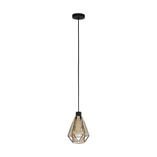 EGLO ADWICKLE FÜGGESZTÉK E27 1X40W 17X14,5X110CM FEKETE/NATÚR világítás