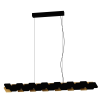 EGLO Altagracia fekete-arany LED függesztett lámpa (EG-390032) LED 4 izzós IP20
