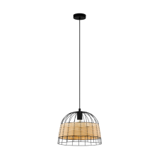 EGLO ANWICK FÜGGESZTÉK E27 1X40W FEKETE/RATTAN világítás