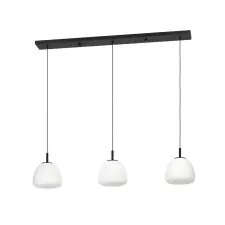 EGLO Balmes fekete-fehér függesztett lámpa (EG-390202) E27 3 izzós IP20 világítás