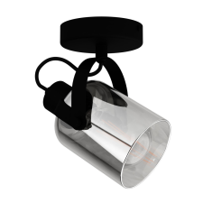 EGLO BERREGAS fekete - króm LED spot lámpa (EG-99052) E27 1 izzós IP20 világítás