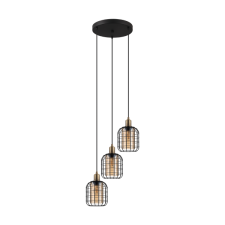 EGLO CHISLE FÜGGESZTÉK E27 3X40W FEKETE/BRONZ világítás