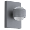EGLO Eglo Sesimba 94796 kültéri falilámpa, 2x3,7W LED, 3000K, 2x280 lm, IP44