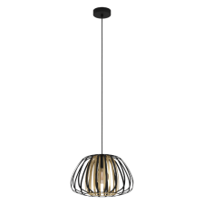 EGLO ENCINITOS FÜGGESZTÉK E27 1X40W D:37,5CM FEKETE/ARANY - FÉNYFORRÁS NÉLKÜL világítás