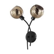 EGLO Fali E27 2x40W fekete/arany Creppo világítás