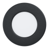 EGLO FUEVA5 BEÉPÍTHETŐ LÁMPA LED 2,7W 360LM 4000K ÁTMÉRŐ:8,6CM IP44 FEKETE