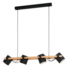 EGLO HORNWOOD FÜGGESZTÉK E27 4X28W FA/FEKETE világítás